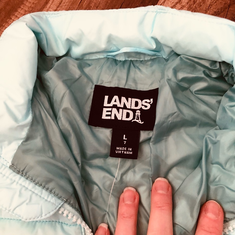 NWT Girls Lands End Primaloft Down Alternative Thermoplume Jacket. - Picture 2 of 7